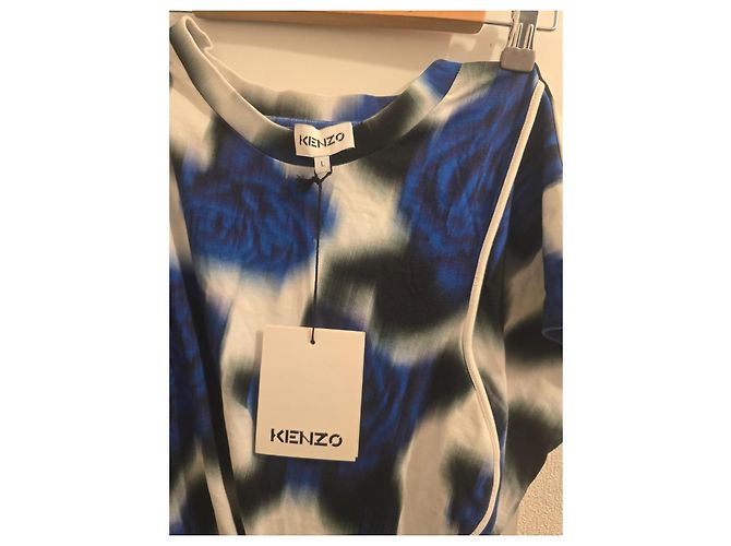 Abito Kenzo stampa floreale blu e bianco - vista 3