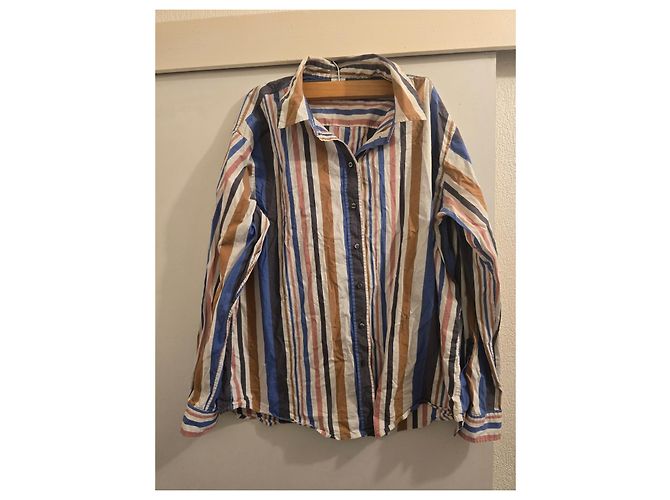 Hugo Boss BOSS Camicia a righe multicolore Marrone Rosa Bianco Blu Grigio - vista 4