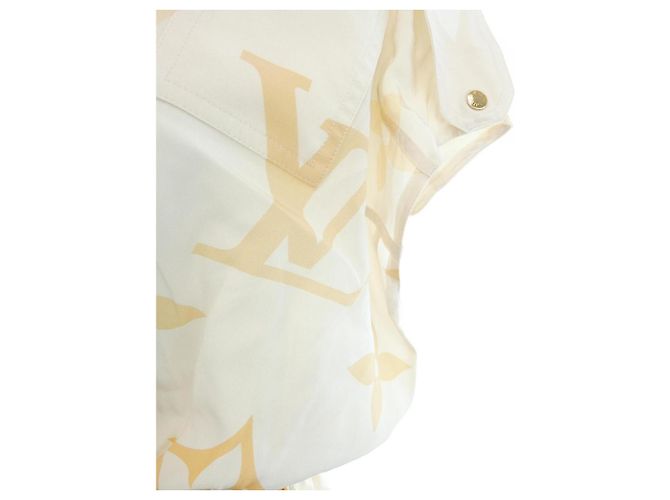 Vestido de seda Louis Vuitton Beige - vista 6
