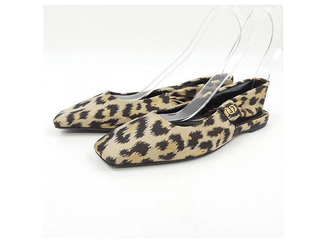 Christian Dior MIZZA SHINY NYLON Scarpe basse Beige - vista 3