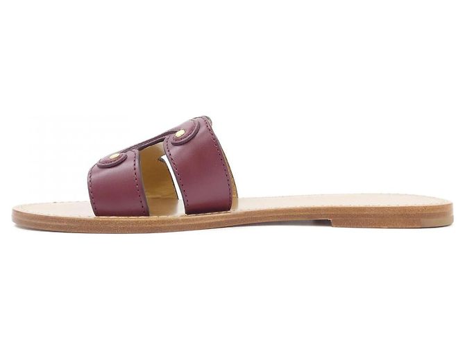 Céline Sandali in pelle di vitello Celine 352413767C Rosso - vista 2