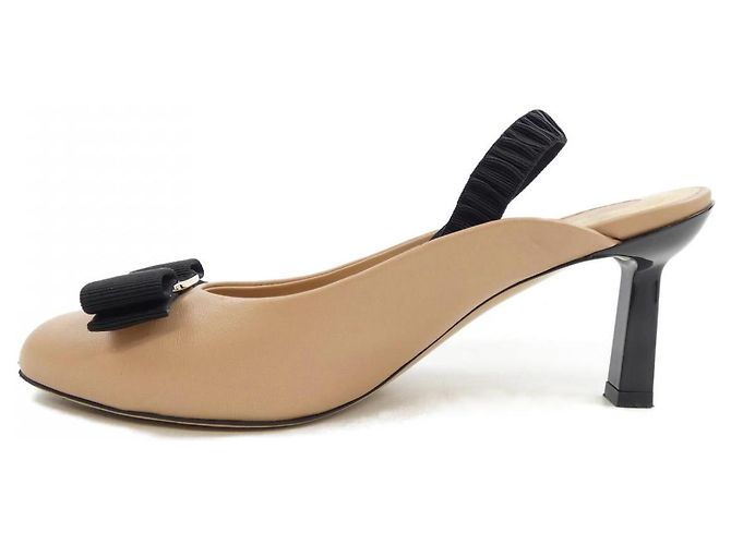 Décolleté Salvatore Ferragamo Nero Rosa - vista 2