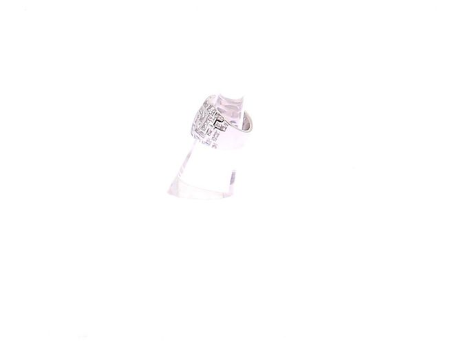 APM Monaco Ring "Ice" silberfarben und Strass - Ansicht 4