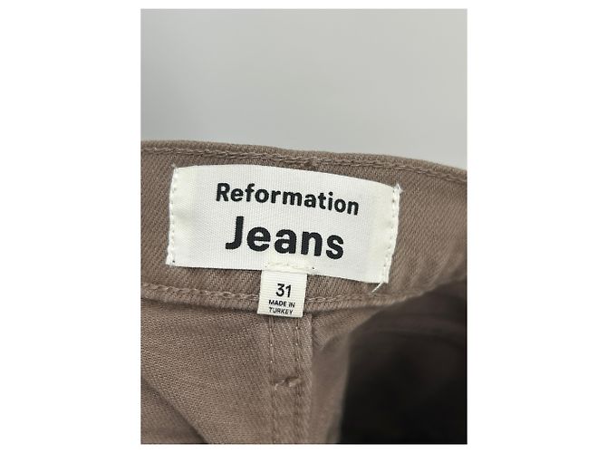 Reformation Jeans aus Baumwolle braun Größe 31 - Ansicht 3
