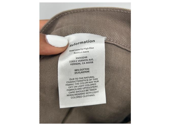 Reformation Jeans aus Baumwolle braun Größe 31 - Ansicht 4