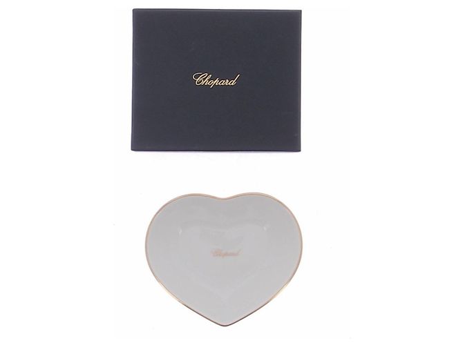 Bandeja en forma de corazón Chopard blanca Blanco - vista 4