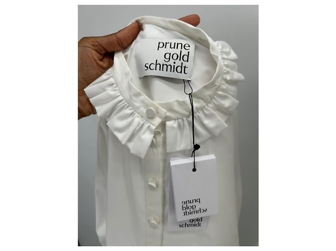 Patricia Blanchet Vestido Largo Blanco Prune Gold Schmidt - vista 5