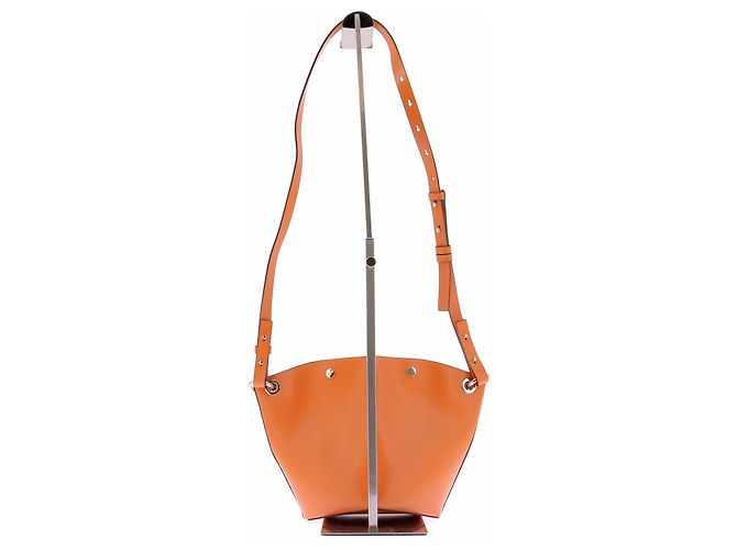 Borsa a mano Ganni in pelle arancione - vista 3
