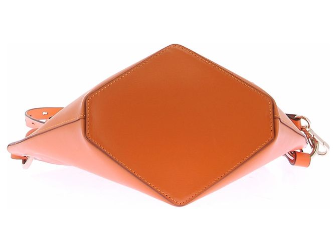 Borsa a mano Ganni in pelle arancione - vista 6