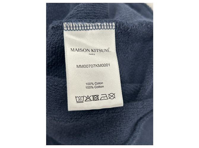 Autre Marque MAISON KITSUNÉ Sweatshirt aus Baumwolle Blau - Ansicht 4