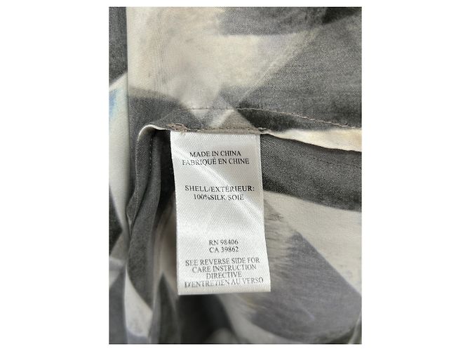 Autre Marque Camisa de seda con motivos negra THEYSKENS' THEORY Negro - vista 6