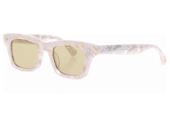 Autre Marque Sonnenbrille mit Marmorprint Beige - Ansicht 2