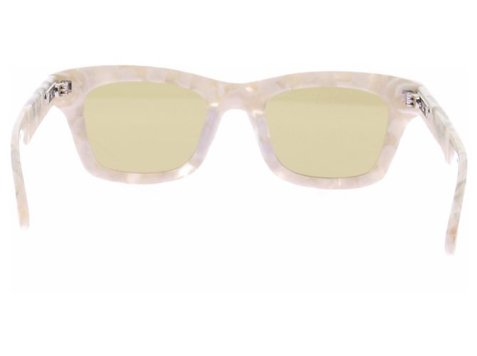 Autre Marque Sonnenbrille mit Marmorprint Beige - Ansicht 3