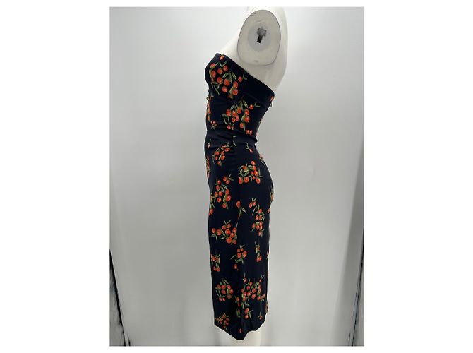 Rouje Blumenkleid Schwarz Viscose - Ansicht 3