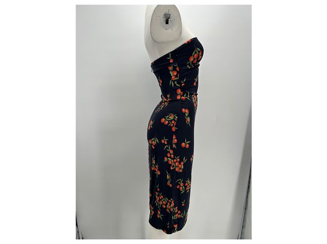 Rouje Blumenkleid Schwarz Viscose - Ansicht 4