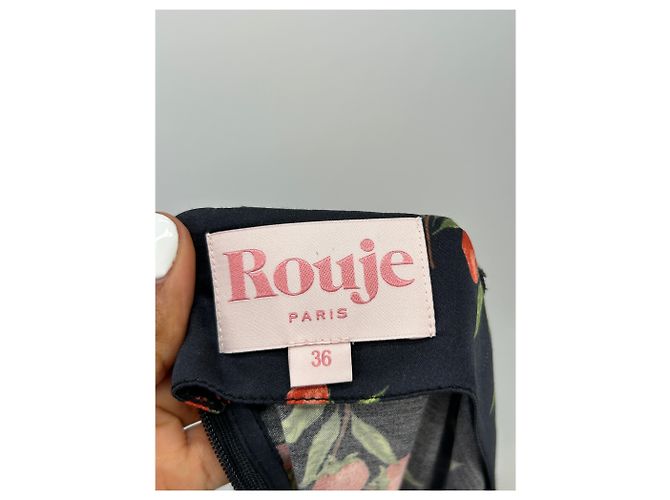 Rouje Blumenkleid Schwarz Viscose - Ansicht 5
