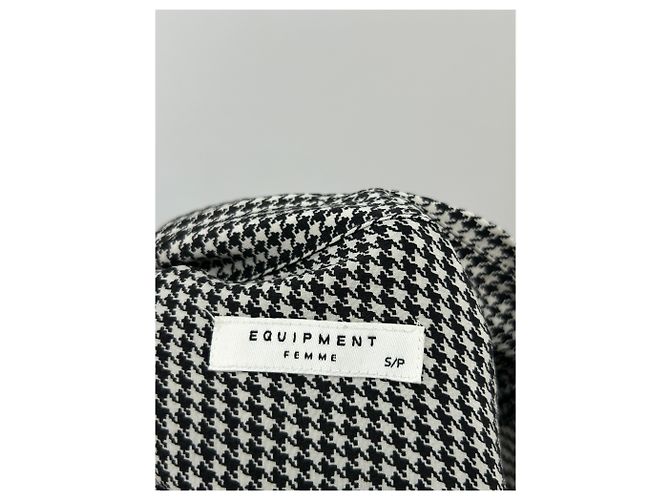 Equipment Camisa con estampado pata de gallo Negro - vista 5