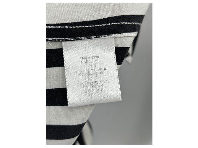 Camicia di seta a righe Equipment Nera XS Nero - vista 6