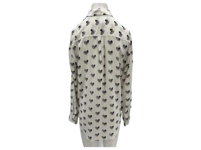 Equipment Camicia bianca con cuori Bianco - vista 2