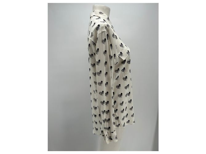 Equipment Camicia bianca con cuori Bianco - vista 4