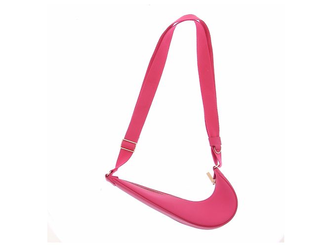 Borsa Jacquemus x Nike Swoosh Rosa in Pelle - vista 3