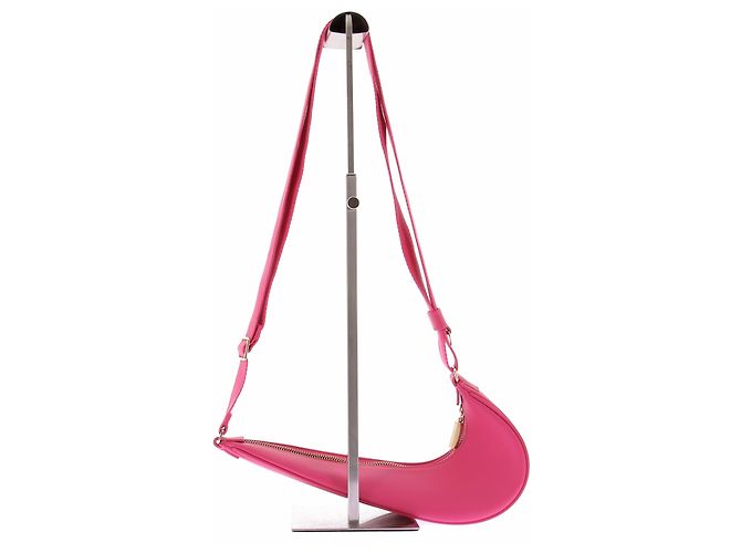 Borsa Jacquemus x Nike Swoosh Rosa in Pelle - vista 4