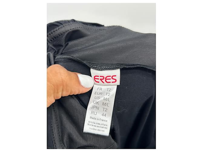 Vestido de algodón negro Eres - vista 5