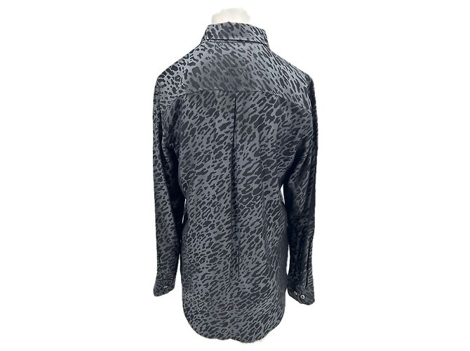 Equipment Camisa de leopardo negra Negro - vista 2