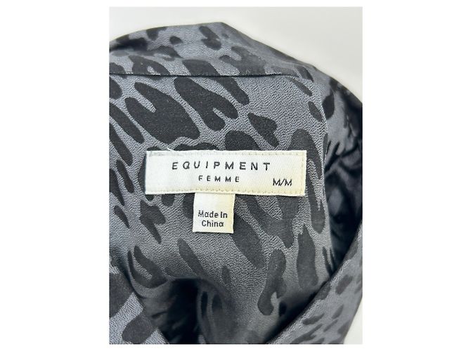 Equipment Camisa de leopardo negra Negro - vista 5