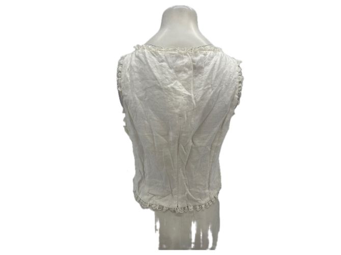 Top de lino blanco Reformation - vista 2