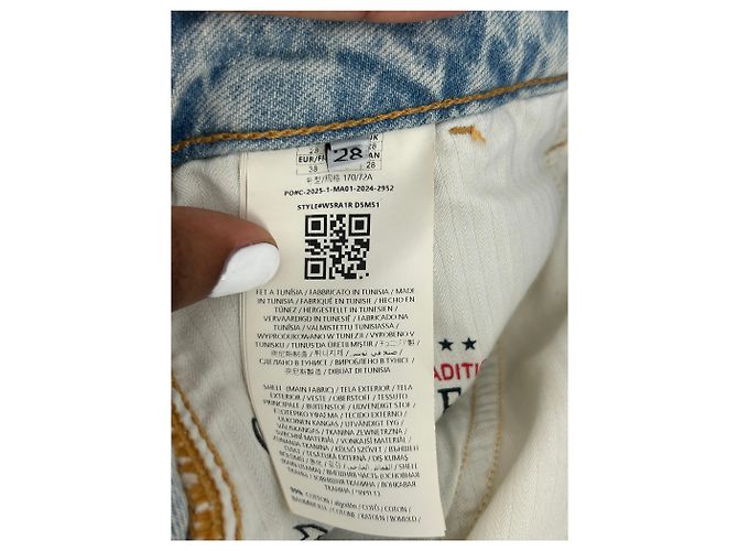 Vaqueros Guess de denim crudo azul algodón talla 28 - vista 4