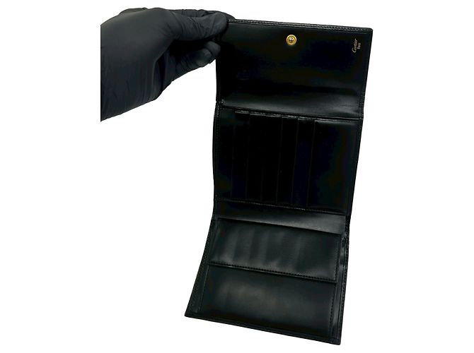 Cartera tríptico Cartier Panther Line Negro - vista 7