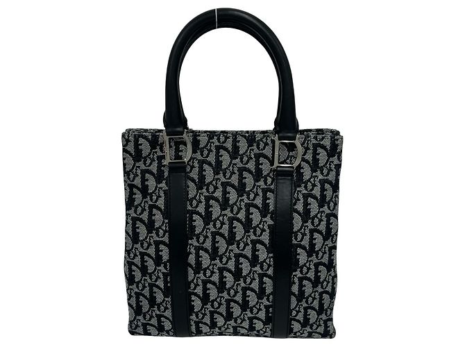 Christian Dior Trotter Muster Mini Tote Bag Schwarz - Ansicht 3