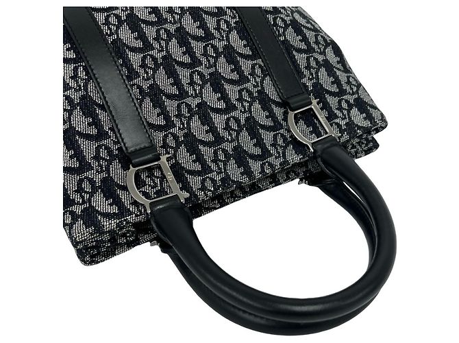 Christian Dior Trotter Muster Mini Tote Bag Schwarz - Ansicht 4