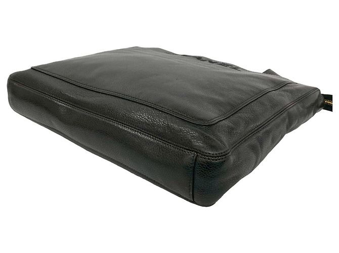 Borsa Tote Chanel in pelle di vitello martellata nera Nero - vista 8