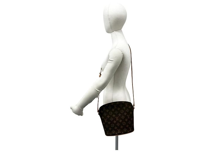 Borsa a tracolla Louis Vuitton Druot in pelle monogram Marrone - vista 2