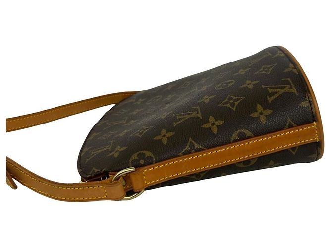 Borsa a tracolla Louis Vuitton Druot in pelle monogram Marrone - vista 5