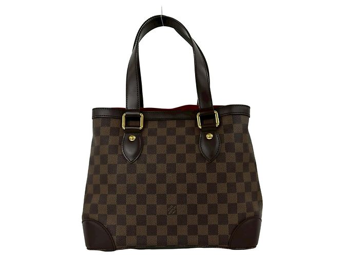 Borsa Tote Louis Vuitton Hampstead PM Damier Marrone - vista 3
