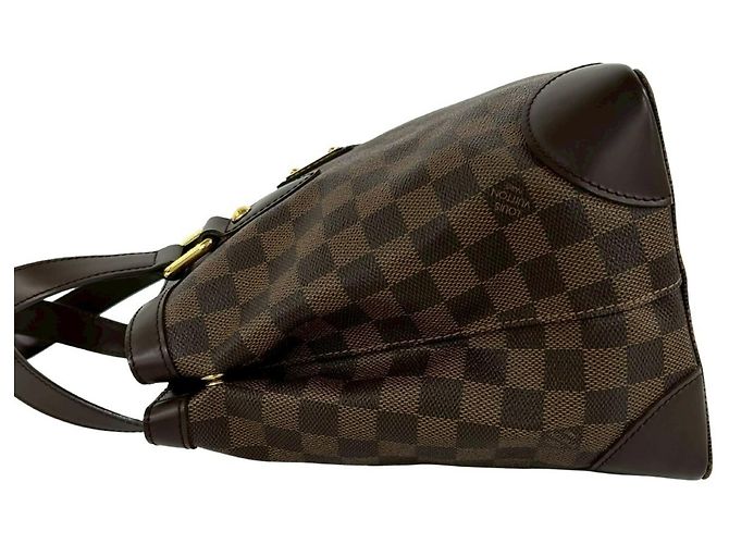 Borsa Tote Louis Vuitton Hampstead PM Damier Marrone - vista 5