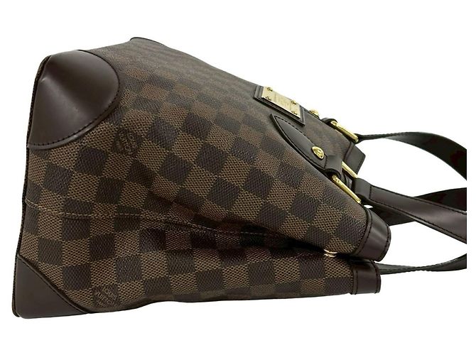Borsa Tote Louis Vuitton Hampstead PM Damier Marrone - vista 6