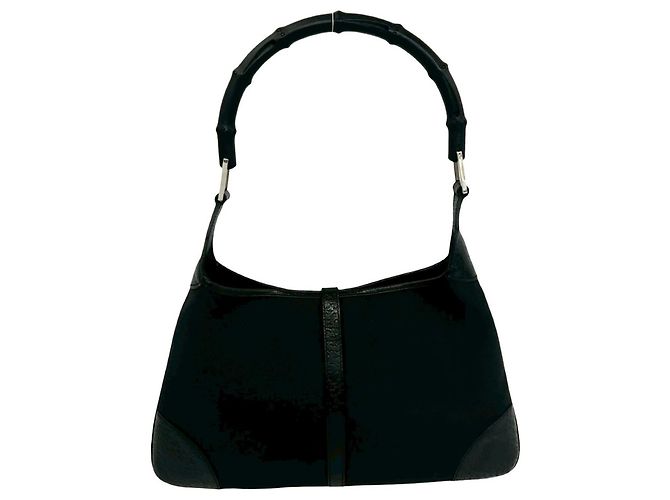 Borsa Gucci Bamboo Jackie Nero - vista 3