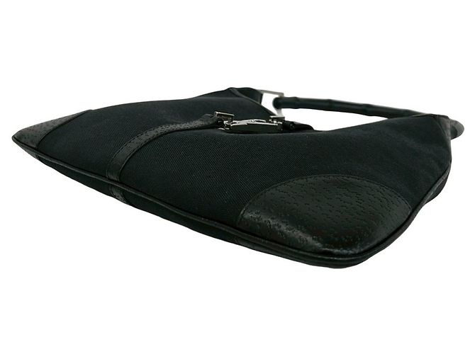 Borsa Gucci Bamboo Jackie Nero - vista 8
