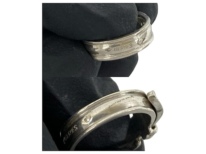 Hermès Hermes Vintage Ring Gürtel Silber - Ansicht 3