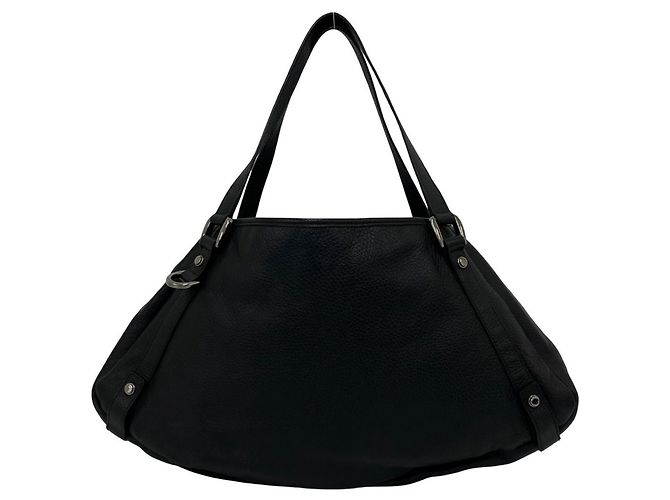 Borsa Tote Gucci in pelle nera Nero - vista 3