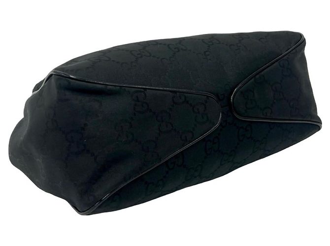 Bolsa de mão Gucci em nylon e couro com padrão GG Preto - vista 7