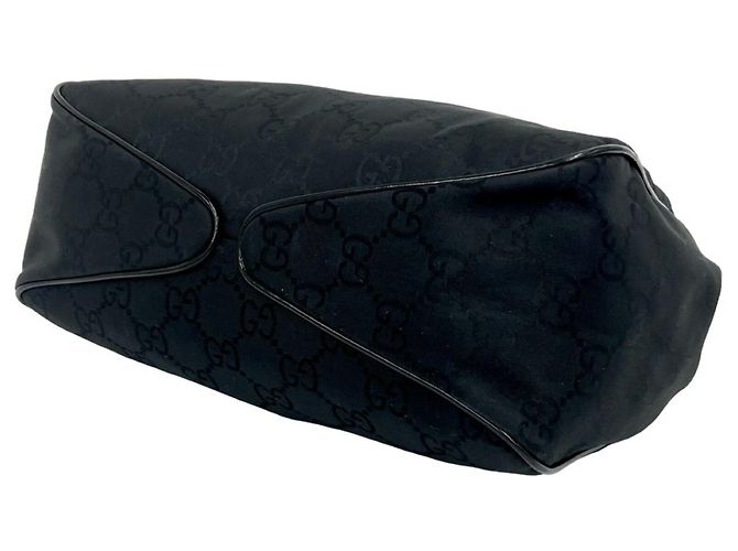 Bolsa de mão Gucci em nylon e couro com padrão GG Preto - vista 8