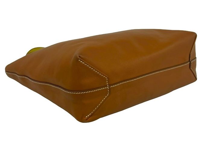 Hermès Borsa Tote Hermes Double Sens 28 Marrone Giallo - vista 8