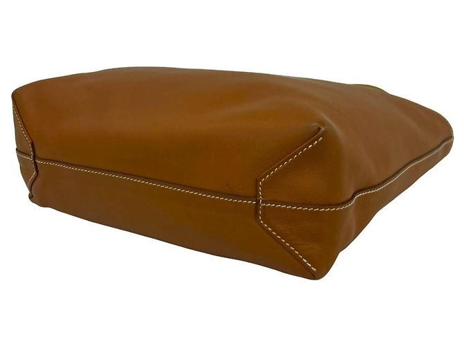 Hermès Borsa Tote Hermes Double Sens 28 Marrone Giallo - vista 9