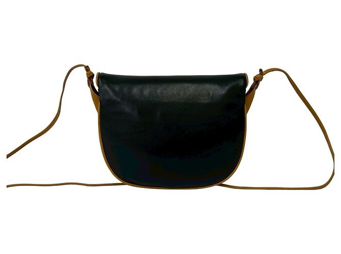 Céline Celine Vintage Triomphe Logo Leder Schultertasche Braun Schwarz - Ansicht 3