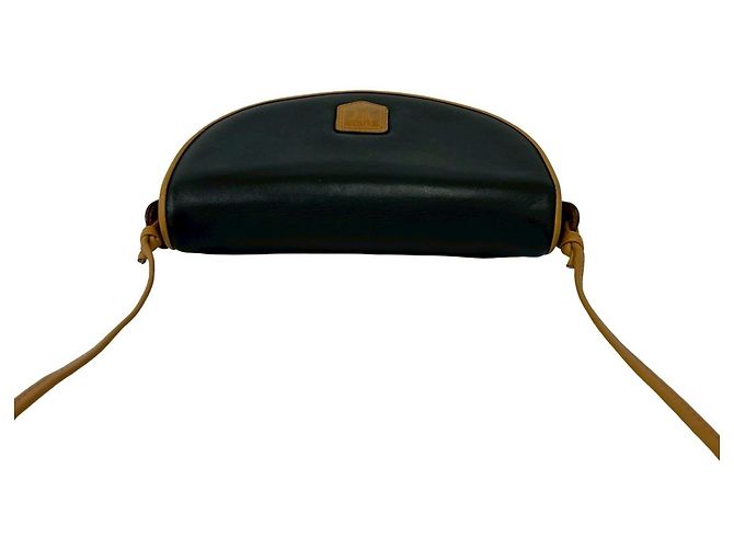 Céline Celine Vintage Triomphe Logo Leder Schultertasche Braun Schwarz - Ansicht 4
